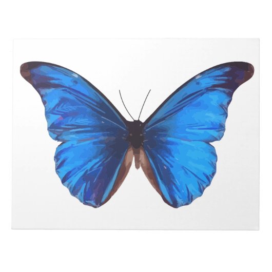 Dierenvlinder Insect Natuur Morpho Blue Post-it Notitieblok (Voorkant)