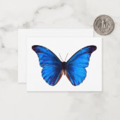 Dierenvlinder Insect Natuur Morpho Blue Post-it Notitiekaartje (Voorkant / Achterkant in situ)