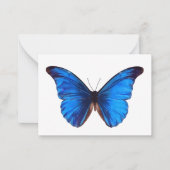 Dierenvlinder Insect Natuur Morpho Blue Post-it Notitiekaartje (Voorkant)