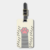 dierenvoetafdruk bagagelabel (Voorkant verticaal)