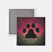 Dierenvoetafdruk, huishoed, geometrisch effect magneet (Voorkant / Achterkant)