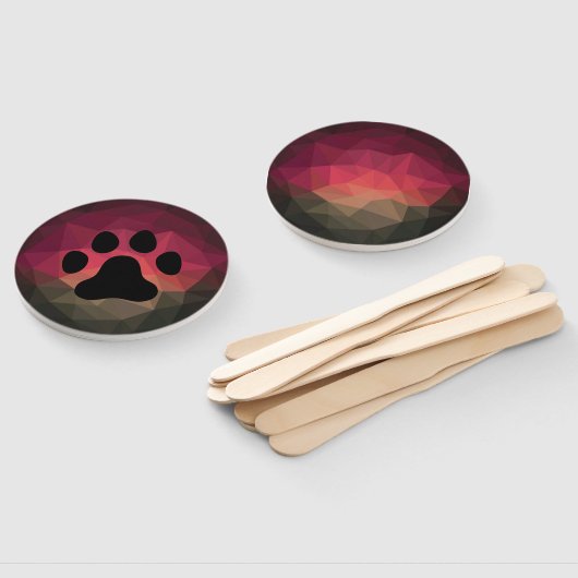 Dierenvoetafdruk, katten- en hondenpoot handwaaier (Niet-gemonteerd)