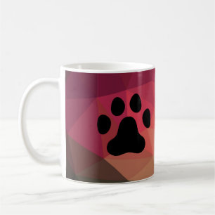 Dierenvoetafdruk, katten- en hondenpoot koffiemok