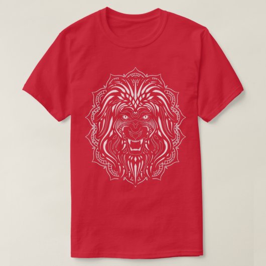 Dierenvriend African Mandala Zoo Lion T-shirt (Design voorkant)