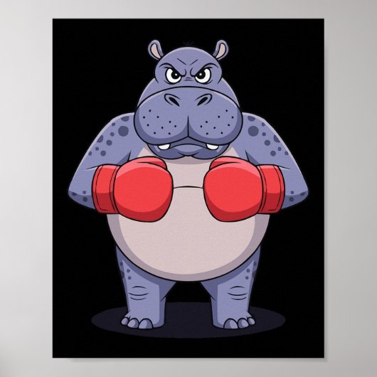 Dierenvriend Boxing Match Sport Fighting Boxer 2 Poster (Voorkant)