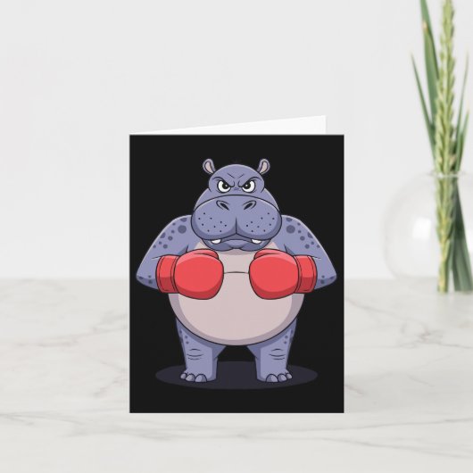 Dierenvriend Boxing Match Sport Fighting Boxer Kaart (Voorkant)