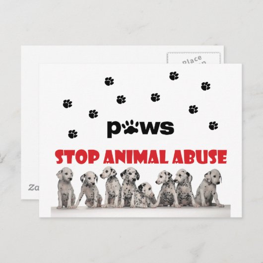 Dierenvriend Briefkaart (Voorkant / Achterkant)