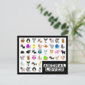 Dierenvriend Briefkaart (Staand voorkant)