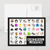 Dierenvriend Briefkaart (Voorkant / Achterkant)