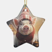 Dierenvriend cadeau, Boerderij liefhebber cadeau, Keramisch Ornament (Links)
