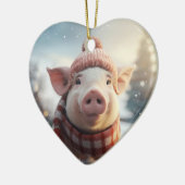 Dierenvriend cadeau, Boerderij liefhebber cadeau,  Keramisch Ornament (Links)