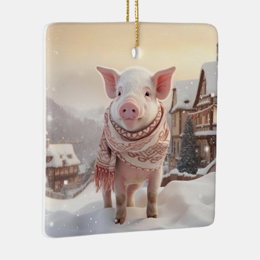 Dierenvriend cadeau, Boerderij liefhebber cadeau, Keramisch Ornament (Rechts)