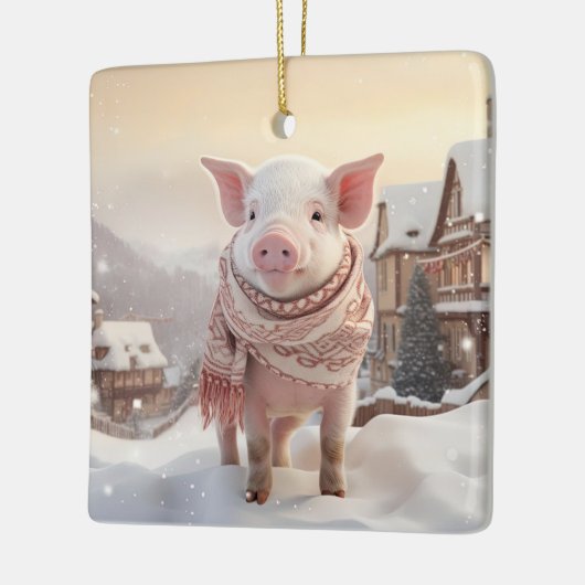 Dierenvriend cadeau, Boerderij liefhebber cadeau,  Keramisch Ornament (Links)