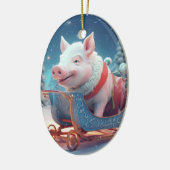 Dierenvriend cadeau, Boerderij liefhebber cadeau,  Keramisch Ornament (Links)