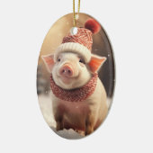 Dierenvriend cadeau, Boerderij liefhebber cadeau,  Keramisch Ornament (Links)