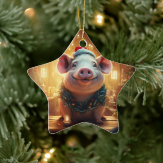 Dierenvriend cadeau, Boerderij liefhebber cadeau, Keramisch Ornament