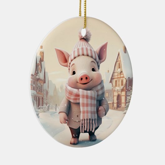 Dierenvriend cadeau, Boerderij liefhebber cadeau,  Keramisch Ornament (Rechts)