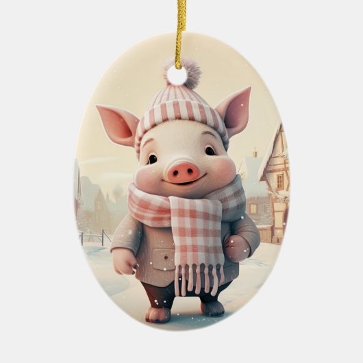 Dierenvriend cadeau, Boerderij liefhebber cadeau,  Keramisch Ornament (Voorkant)