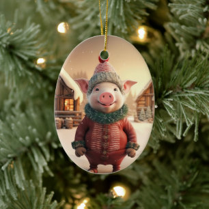 Dierenvriend cadeau, Boerderij liefhebber cadeau, Keramisch Ornament