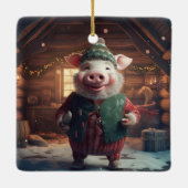 Dierenvriend cadeau, Boerderij liefhebber cadeau, Keramisch Ornament (Achterkant)