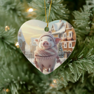 Dierenvriend cadeau, Boerderij liefhebber cadeau, Keramisch Ornament