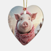 Dierenvriend cadeau, Boerderij liefhebber cadeau,  Keramisch Ornament (Links)