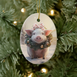 Dierenvriend cadeau, Boerderij liefhebber cadeau, Keramisch Ornament