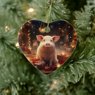 Dierenvriend cadeau, Boerderij liefhebber cadeau, Keramisch Ornament