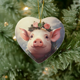 Dierenvriend cadeau, Boerderij liefhebber cadeau,  Keramisch Ornament