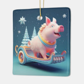 Dierenvriend cadeau, Boerderij liefhebber cadeau,  Keramisch Ornament (Links)