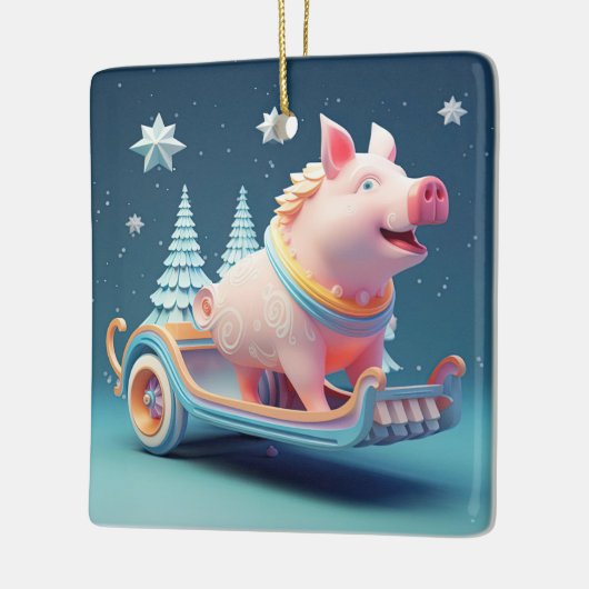 Dierenvriend cadeau, Boerderij liefhebber cadeau,  Keramisch Ornament (Links)