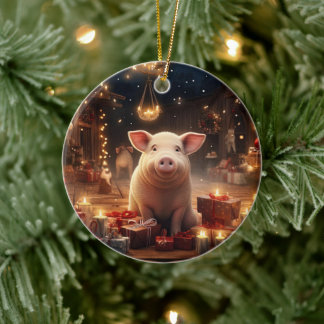 Dierenvriend cadeau, Boerderij liefhebber cadeau, Keramisch Ornament