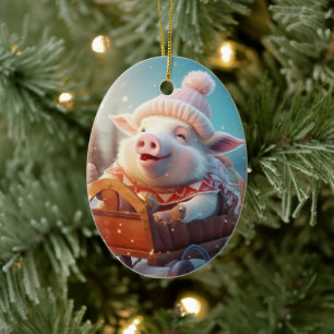Dierenvriend cadeau, Boerderij liefhebber cadeau, Keramisch Ornament