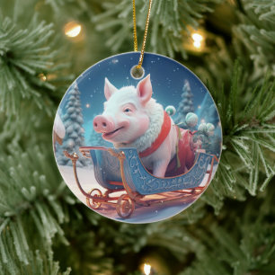 Dierenvriend cadeau, Boerderij liefhebber cadeau, Keramisch Ornament