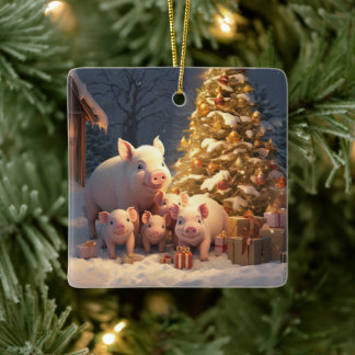 Dierenvriend cadeau, Boerderij liefhebber cadeau,  Keramisch Ornament