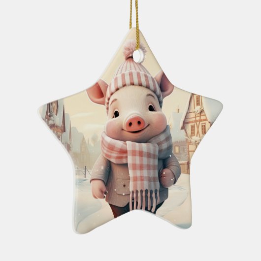 Dierenvriend cadeau, Boerderij liefhebber cadeau,  Keramisch Ornament (Rechts)