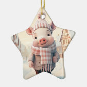 Dierenvriend cadeau, Boerderij liefhebber cadeau, Keramisch Ornament (Links)