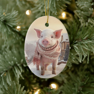 Dierenvriend cadeau, Boerderij liefhebber cadeau, Keramisch Ornament