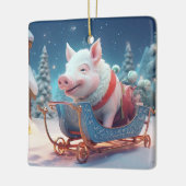 Dierenvriend cadeau, Boerderij liefhebber cadeau,  Keramisch Ornament (Links)