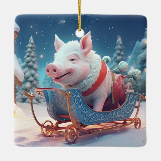 Dierenvriend cadeau, Boerderij liefhebber cadeau, Keramisch Ornament (Achterkant)