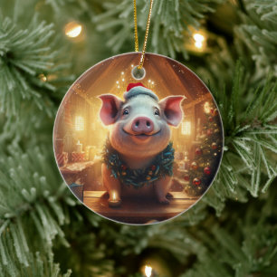 Dierenvriend cadeau, Boerderij liefhebber cadeau, Keramisch Ornament