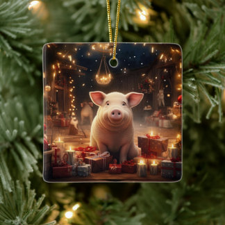 Dierenvriend cadeau, Boerderij liefhebber cadeau, Keramisch Ornament