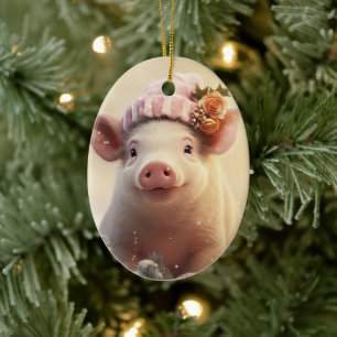 Dierenvriend cadeau, Boerderij liefhebber cadeau, Keramisch Ornament