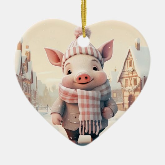 Dierenvriend cadeau, Boerderij liefhebber cadeau,  Keramisch Ornament (Voorkant)