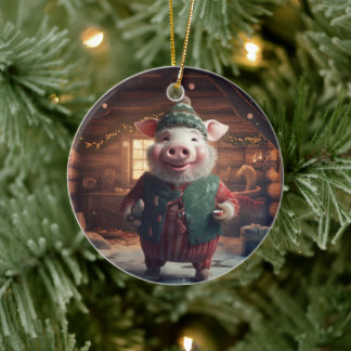 Dierenvriend cadeau, Boerderij liefhebber cadeau, Keramisch Ornament