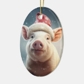 Dierenvriend cadeau, Boerderij liefhebber cadeau, Keramisch Ornament (Links)