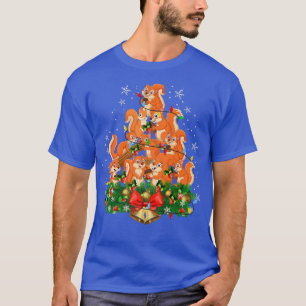 Dierenvriend Chipmunk Squirrels kerstboomhol T-shirt