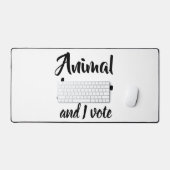 Dierenvriend en ik stem bureaumat (Keyboard & Muis)