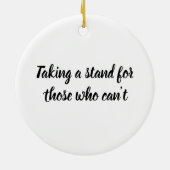 Dierenvriend en ik stem keramisch ornament (Achterkant)