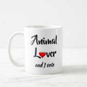 Dierenvriend en ik stem koffiemok (Links)